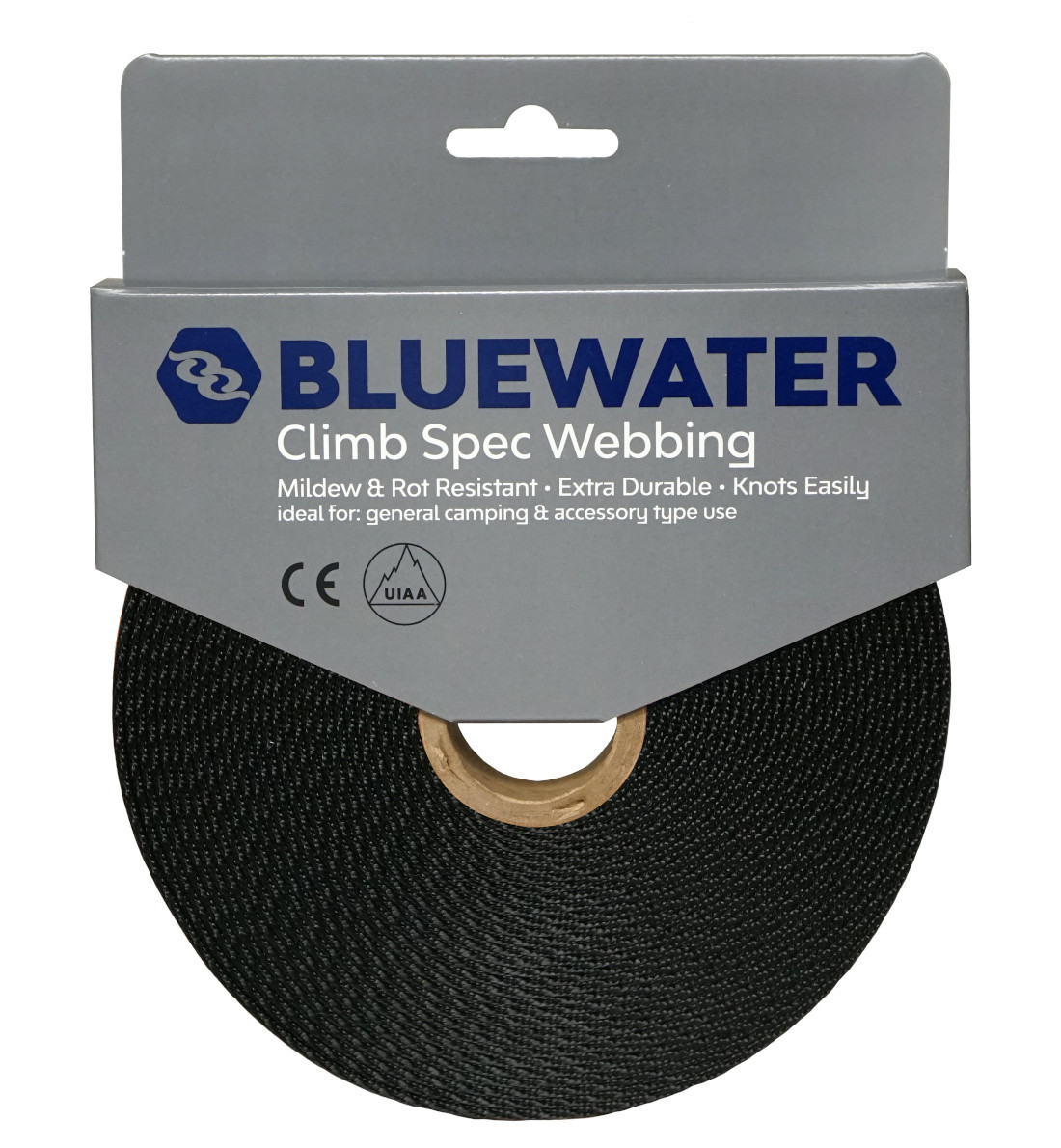 BlueWater Ropes Climb-Spec Webbing 2" x 50 yds BK 